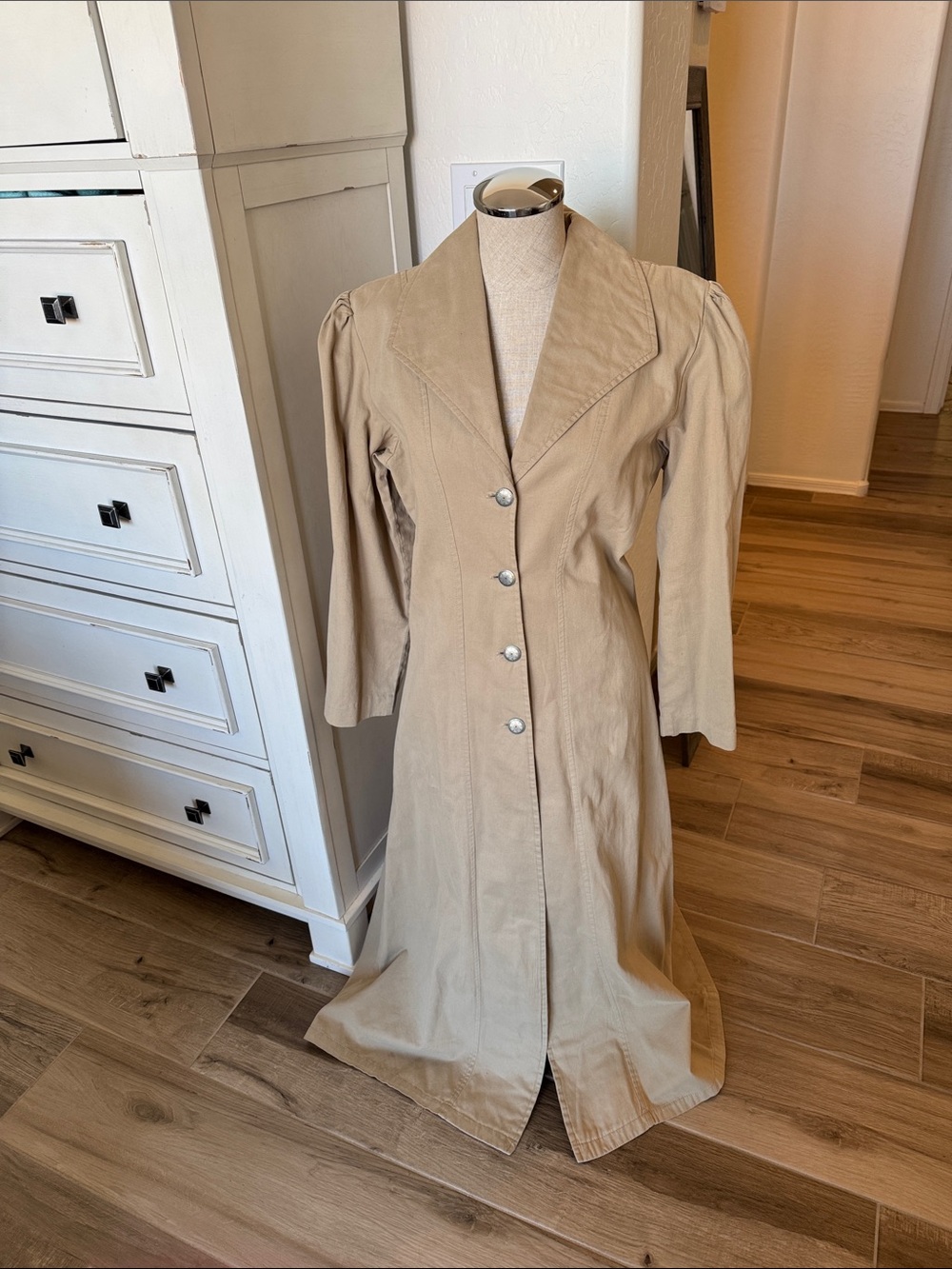 Vintage Scully S maxi button front western dress